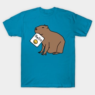 Cute Capybara Says Hello T-Shirt